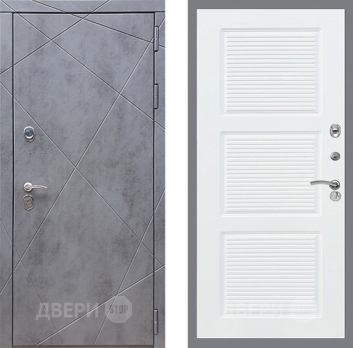 Входная металлическая Дверь Стоп Лучи ФЛ-1 Силк Сноу в Подольск