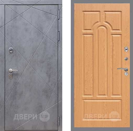 Входная металлическая Дверь Стоп Лучи ФЛ-58 Дуб в Подольск