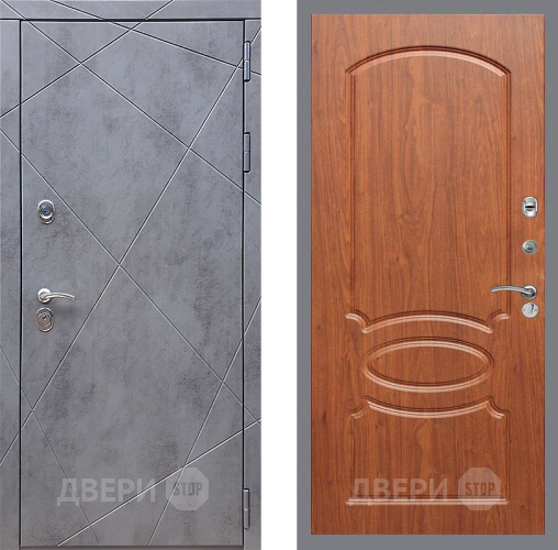 Входная металлическая Дверь Стоп Лучи ФЛ-128 Береза мореная в Подольск