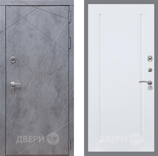 Входная металлическая Дверь Стоп Лучи ФЛ-68 Силк Сноу в Подольск