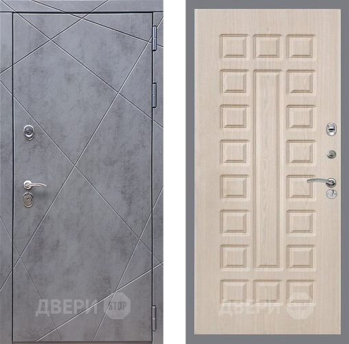 Входная металлическая Дверь Стоп Лучи ФЛ-183 Беленый дуб в Подольск