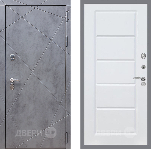 Входная металлическая Дверь Стоп Лучи ФЛ-39 Силк Сноу в Подольск
