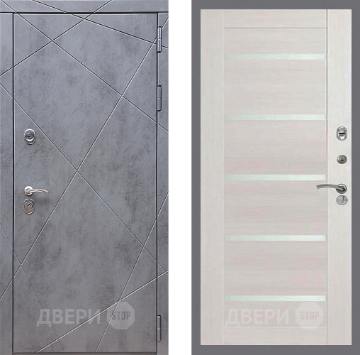 Входная металлическая Дверь Стоп Лучи СБ-14 Лиственница беж в Подольск