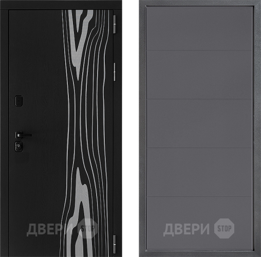 Входная металлическая Дверь Дверной континент ДК-12 ФЛ-649 Графит софт в Подольск