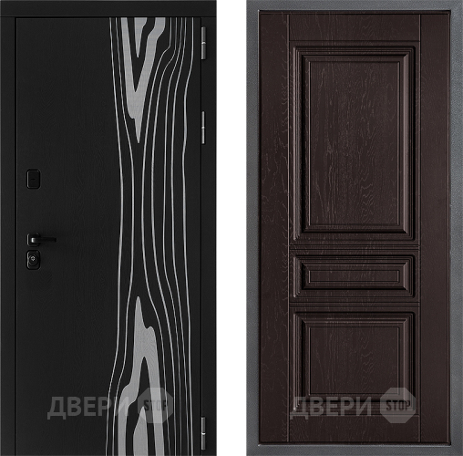 Входная металлическая Дверь Дверной континент ДК-12 ФЛ-243 Дуб шоколадный в Подольск