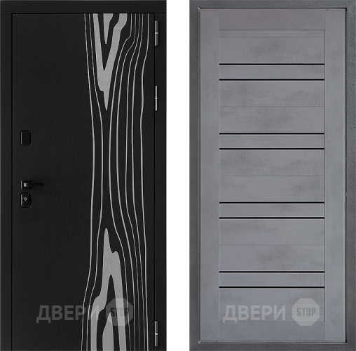 Входная металлическая Дверь Дверной континент ДК-12 ФЛ-49 Бетон серый в Подольск