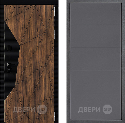 Входная металлическая Дверь Дверной континент ДК-11 ФЛ-649 Графит софт в Подольск