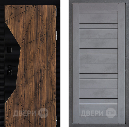 Входная металлическая Дверь Дверной континент ДК-11 ФЛ-49 Бетон серый в Подольск