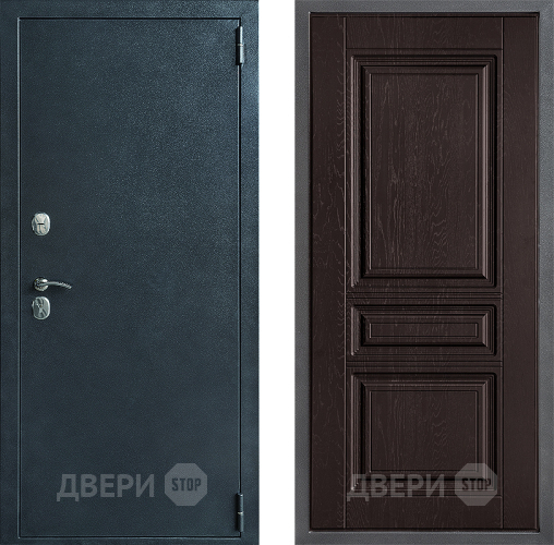 Входная металлическая Дверь Дверной континент ДК-70 Дизайн ФЛ-243 Дуб шоколадный в Подольск