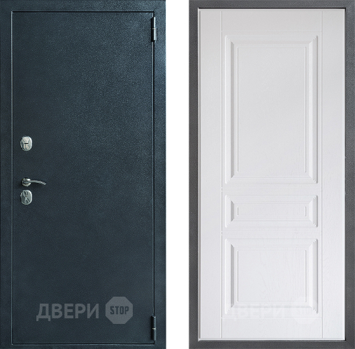 Входная металлическая Дверь Дверной континент ДК-70 Дизайн ФЛ-243 Альберо Браш серебро в Подольск