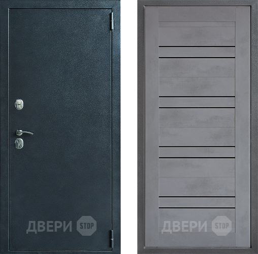 Входная металлическая Дверь Дверной континент ДК-70 Дизайн ФЛ-49 Бетон серый в Подольск