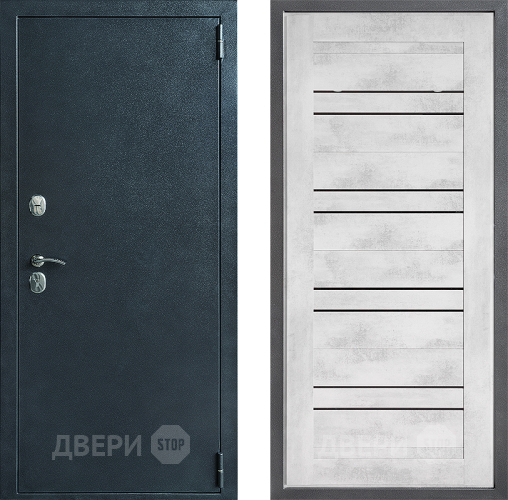 Входная металлическая Дверь Дверной континент ДК-70 Дизайн ФЛ-49 Бетон снежный в Подольск