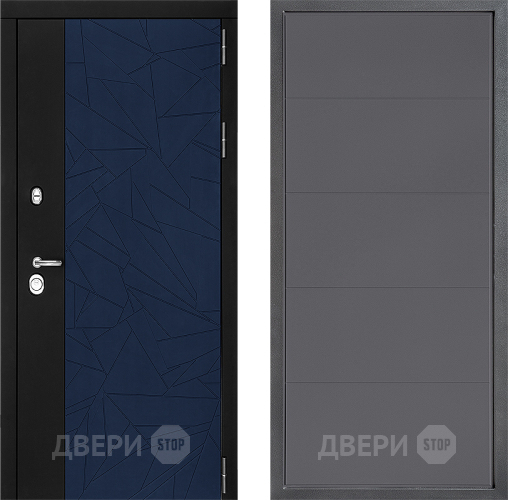 Входная металлическая Дверь Дверной континент ДК-9 ФЛ-649 Графит софт в Подольск