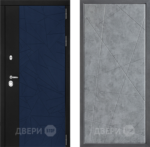 Входная металлическая Дверь Дверной континент ДК-9 ФЛ-655 Бетон серый в Подольск