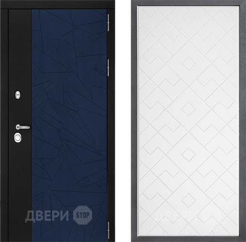 Входная металлическая Дверь Дверной континент ДК-9 ФЛ-Тиффани Белый софт в Подольск