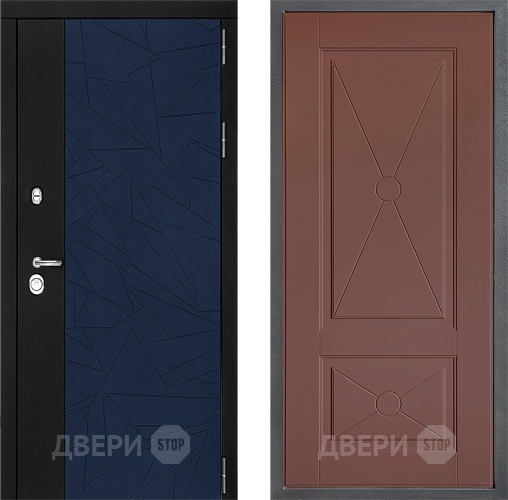 Входная металлическая Дверь Дверной континент ДК-9 ФЛ-617 Ясень шоколадный в Подольск