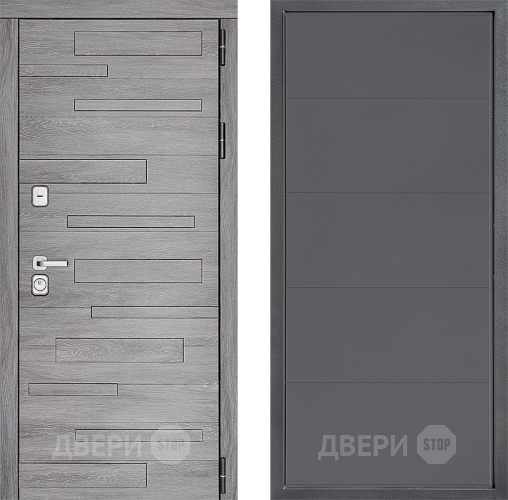 Входная металлическая Дверь Дверной континент ДК-10 ФЛ-649 Графит софт в Подольск
