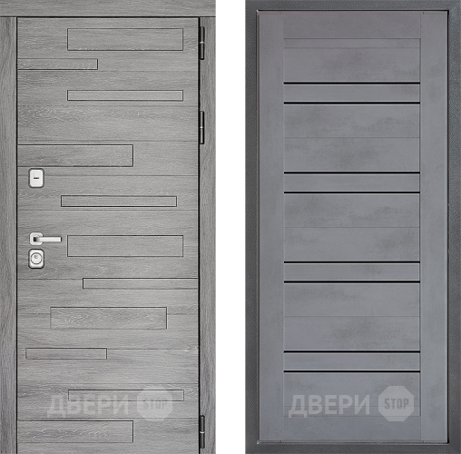 Входная металлическая Дверь Дверной континент ДК-10 ФЛ-49 Бетон серый в Подольск