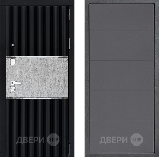 Входная металлическая Дверь Дверной континент ДК-13 ФЛ-649 Графит софт в Подольск