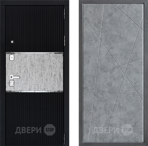 Входная металлическая Дверь Дверной континент ДК-13 ФЛ-655 Бетон серый в Подольск