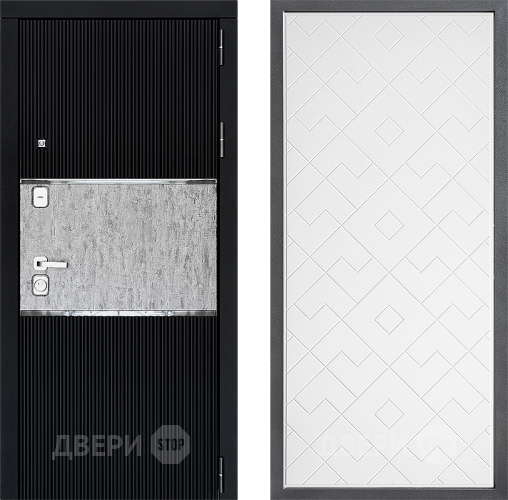 Входная металлическая Дверь Дверной континент ДК-13 ФЛ-Тиффани Белый софт в Подольск