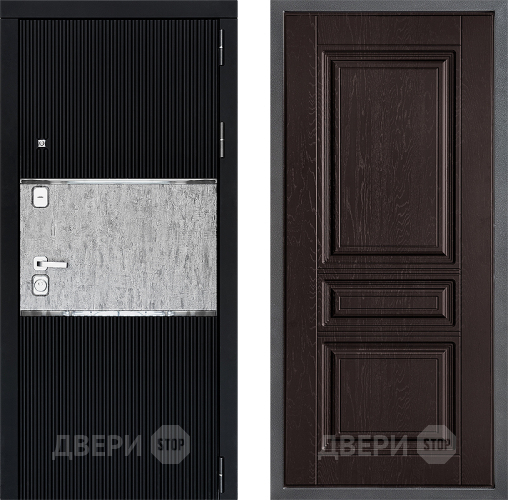 Входная металлическая Дверь Дверной континент ДК-13 ФЛ-243 Дуб шоколадный в Подольск