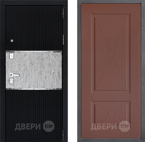 Входная металлическая Дверь Дверной континент ДК-13 ФЛ-617 Ясень шоколадный в Подольск