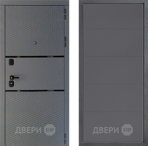 Входная металлическая Дверь Дверной континент Диамант Дизайн ФЛ-649 Графит софт в Подольск
