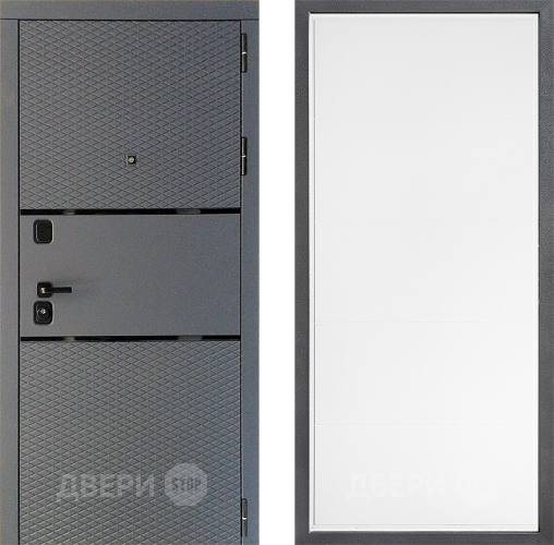Входная металлическая Дверь Дверной континент Диамант Дизайн ФЛ-649 Белый софт в Подольск