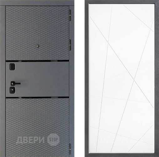 Входная металлическая Дверь Дверной континент Диамант Дизайн ФЛ-655 Белый софт в Подольск