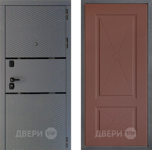 Входная металлическая Дверь Дверной континент Диамант Дизайн ФЛ-617 Ясень шоколадный в Подольск