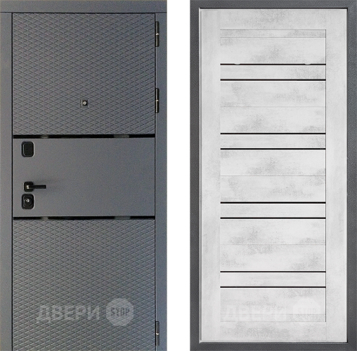 Входная металлическая Дверь Дверной континент Диамант Дизайн ФЛ-49 Бетон снежный в Подольск