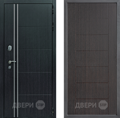 Входная металлическая Дверь Дверной континент Теплолюкс Дизайн ФЛ-Лайн Венге в Подольск