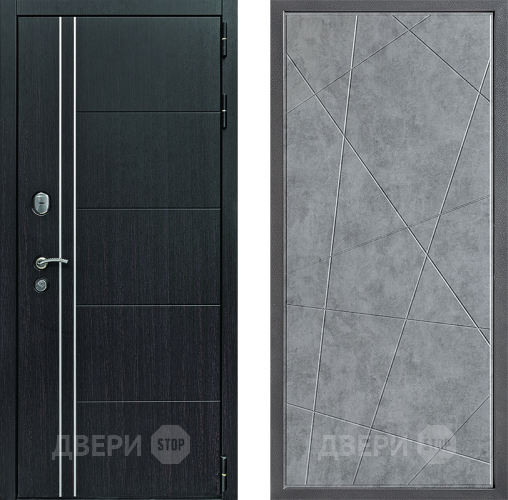 Дверь Дверной континент Теплолюкс Дизайн ФЛ-655 Бетон серый в Подольск