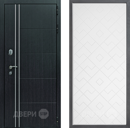 Входная металлическая Дверь Дверной континент Теплолюкс Дизайн ФЛ-Тиффани Белый софт в Подольск
