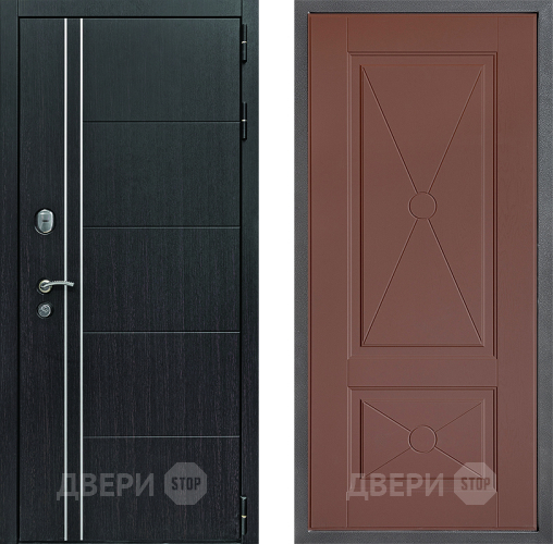 Входная металлическая Дверь Дверной континент Теплолюкс Дизайн ФЛ-617 Ясень шоколадный в Подольск