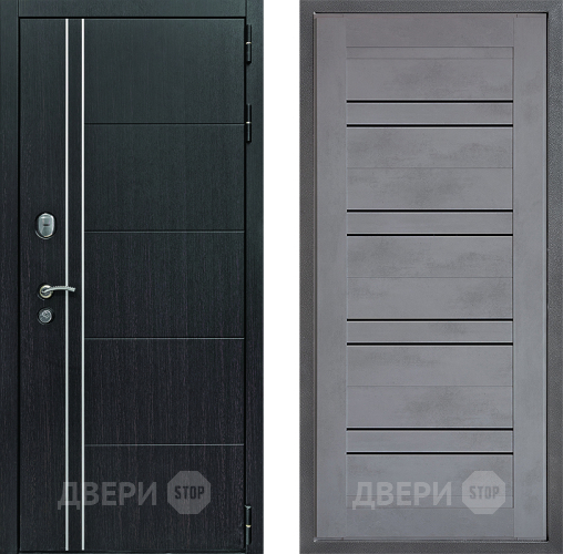 Входная металлическая Дверь Дверной континент Теплолюкс Дизайн ФЛ-49 Бетон серый в Подольск