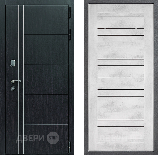 Входная металлическая Дверь Дверной континент Теплолюкс Дизайн ФЛ-49 Бетон снежный в Подольск