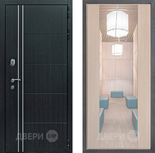 Дверь Дверной континент Теплолюкс Дизайн ФЛЗ-1 Зеркало Капучино в Подольск