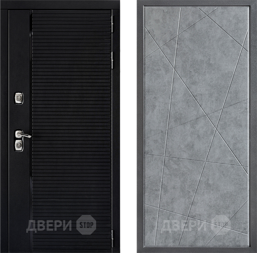 Входная металлическая Дверь Дверной континент ДК-1 ФЛ-655 Бетон серый в Подольск