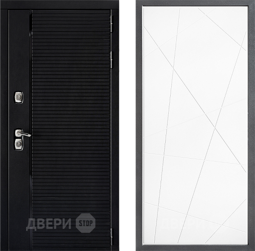 Входная металлическая Дверь Дверной континент ДК-1 ФЛ-655 Белый софт в Подольск