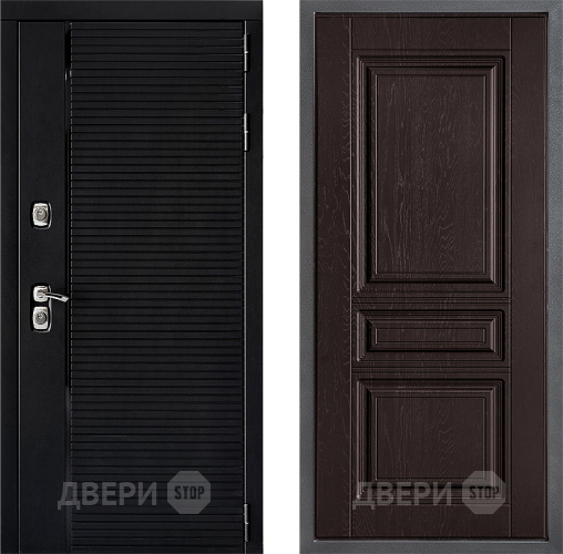Входная металлическая Дверь Дверной континент ДК-1 ФЛ-243 Дуб шоколадный в Подольск