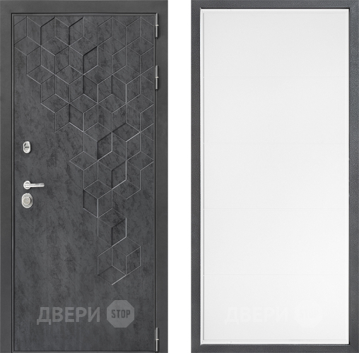 Входная металлическая Дверь Дверной континент ДК-3/713 ФЛ-649 Белый софт в Подольск