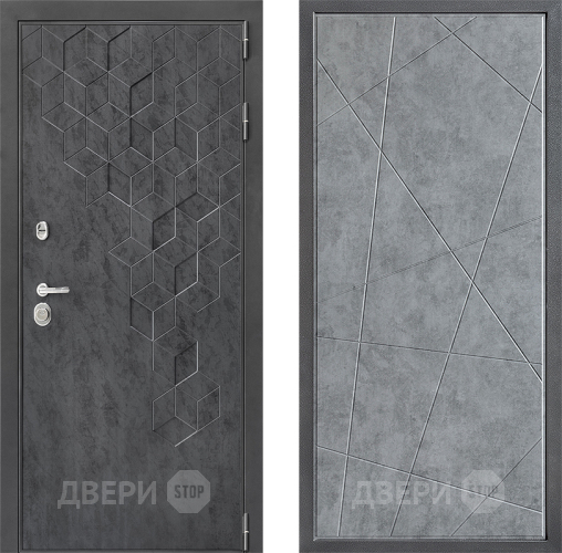 Входная металлическая Дверь Дверной континент ДК-3/713 ФЛ-655 Бетон серый в Подольск