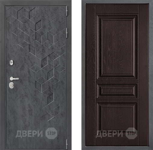 Входная металлическая Дверь Дверной континент ДК-3/713 ФЛ-243 Дуб шоколадный в Подольск