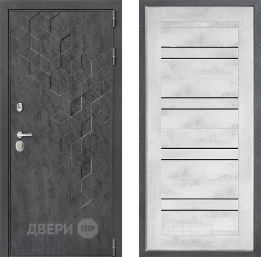 Входная металлическая Дверь Дверной континент ДК-3/713 ФЛ-49 Бетон снежный в Подольск
