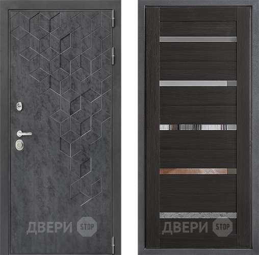 Входная металлическая Дверь Дверной континент ДК-3/713 ФЛ-47 Венге в Подольск