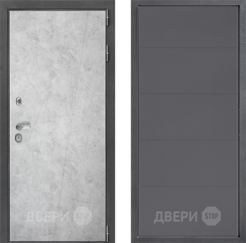 Входная металлическая Дверь Дверной континент ДК-3/743 ФЛ-649 Графит софт в Подольск