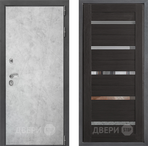 Входная металлическая Дверь Дверной континент ДК-3/743 ФЛ-47 Венге в Подольск