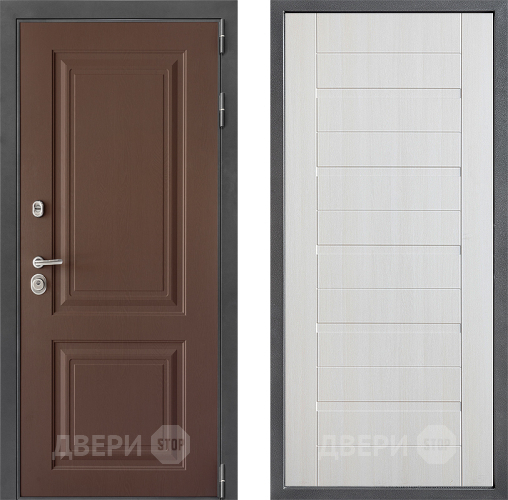Входная металлическая Дверь Дверной континент ДК-3/729 ФЛ-70 Лиственница белая в Подольск